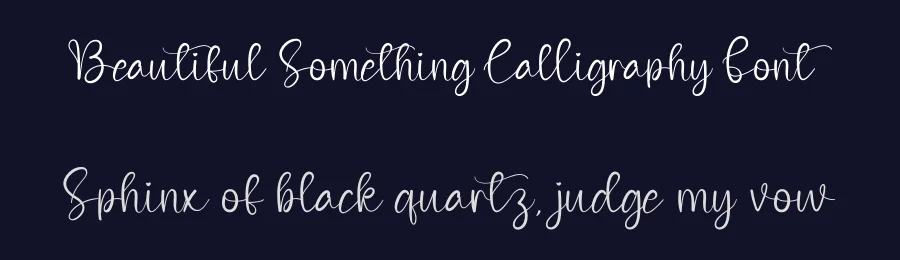 Beautiful Something Calligraphy Font by creativeletter — Script Handwritten Font — thumbnail 2