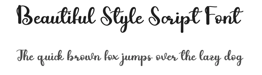 Beautiful Style Script Font by andikastudio — Script Handwritten Font