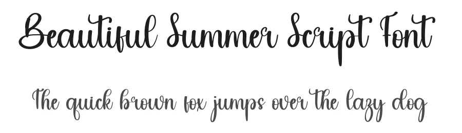 Beautiful Summer Script Font by inermediaSTUDIO — Script Handwritten Font