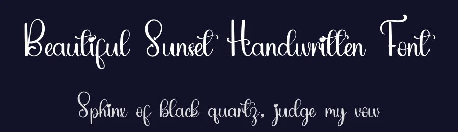 Beautiful Sunset Handwritten Font by inermediaSTUDIO — Script Handwritten Font — thumbnail 2