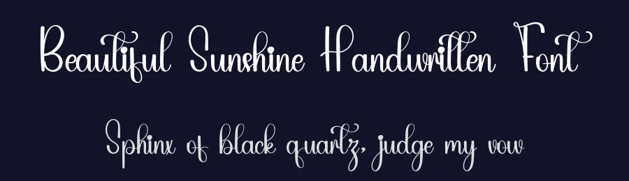Beautiful Sunshine Handwritten Font by inermediaSTUDIO — Script Handwritten Font — thumbnail 2