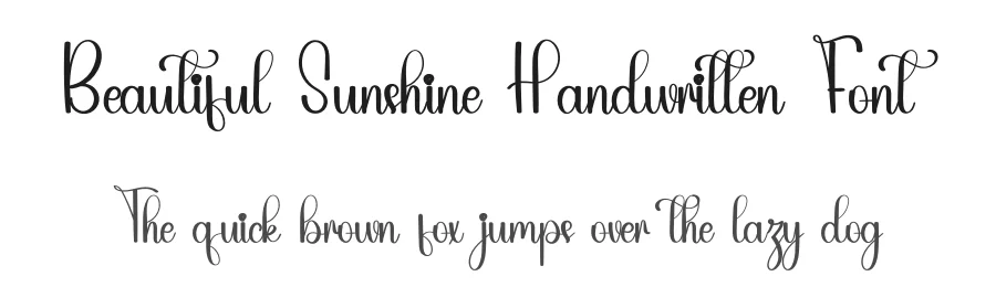 Beautiful Sunshine Handwritten Font by inermediaSTUDIO — Script Handwritten Font