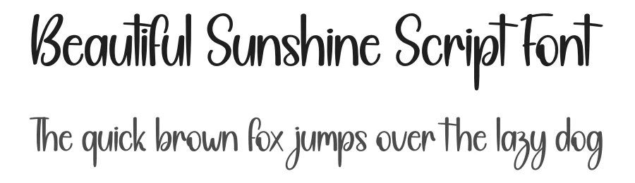Beautiful Sunshine Script Font by creativeletter — Display Font