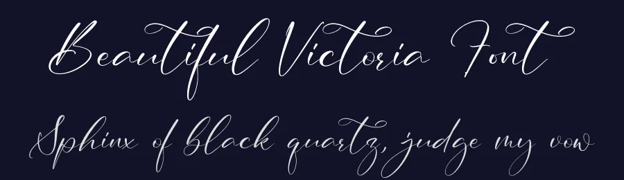 Beautiful Victoria Font by letterfabric — Script Handwritten Font — thumbnail 2