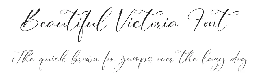 Beautiful Victoria Font by letterfabric — Script Handwritten Font