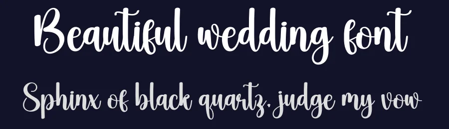 Beautiful wedding font by creativeletter — Script Handwritten Font — thumbnail 2