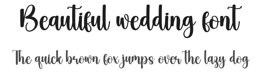 Beautiful wedding font by creativeletter — Script Handwritten Font
