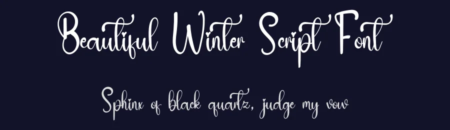 Beautiful Winter Script Font by inermediaSTUDIO — Script Handwritten Font — thumbnail 2
