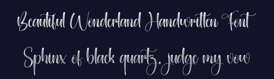 Beautiful Wonderland Handwritten Font by creativeletter — Script Handwritten Font — thumbnail 2
