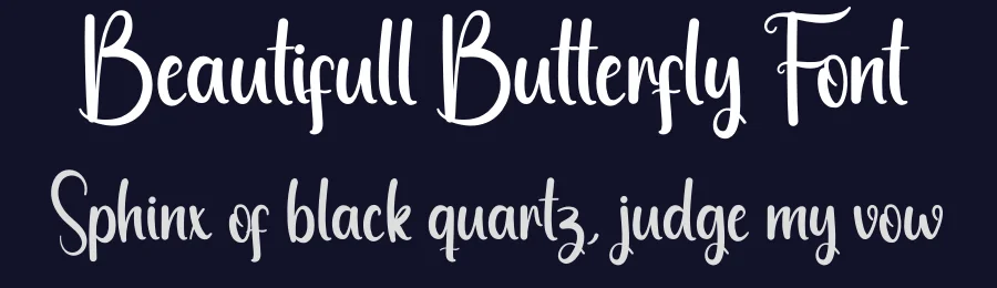 Beautifull Butterfly Font by andikastudio — Script Handwritten Font — thumbnail 2