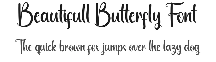 Beautifull Butterfly Font by andikastudio — Script Handwritten Font