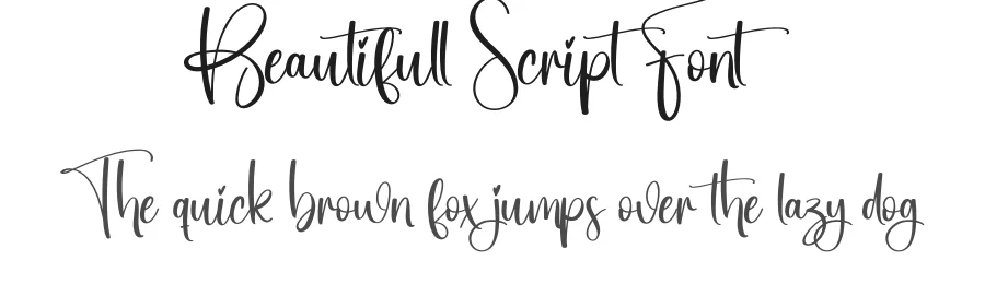 Beautifull Script Font by creativeletter — Script Handwritten Font