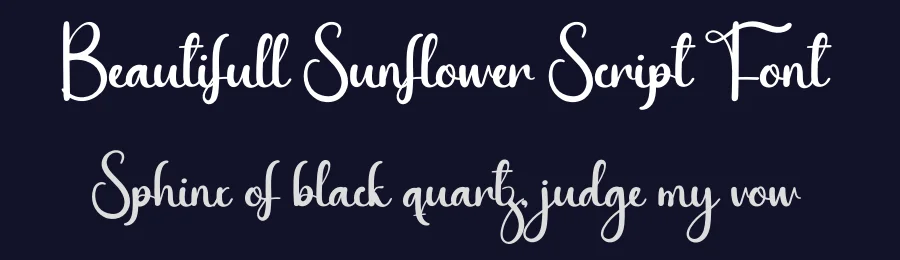 Beautifull Sunflower Script Font by andikastudio — Script Handwritten Font — thumbnail 2