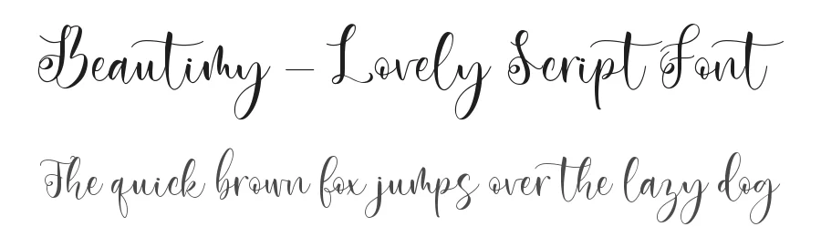 Beautimy – Lovely Script Font by Almarkha Type — Decorative Font
