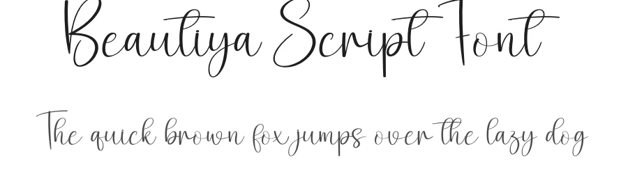 Beautiya Script Font by creativeletter — Script Handwritten Font