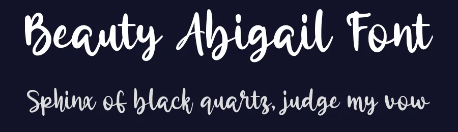 Beauty Abigail Font by hujantype — Script Handwritten Font — thumbnail 2