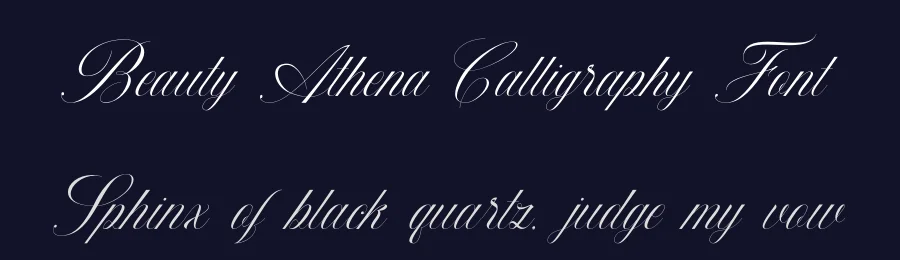 Beauty Athena Calligraphy Font by Grayscale — Script Handwritten Font — thumbnail 2