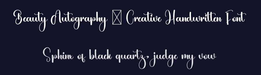 Beauty Autography – Creative Handwritten Font by freshtypeink — Script Handwritten Font — thumbnail 2