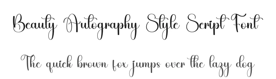 Beauty Autography Style Script Font by freshtypeink — Script Handwritten Font