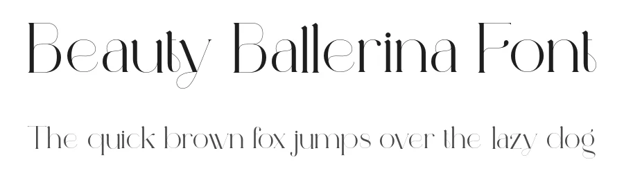 Beauty Ballerina Font by Aluyeah Studio — Serif Font