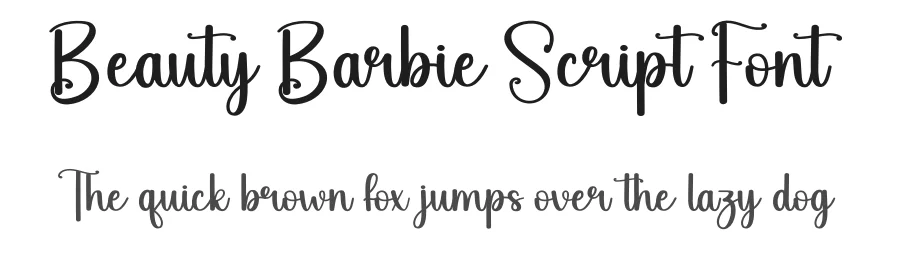 Beauty Barbie Script Font by andikastudio — Script Handwritten Font