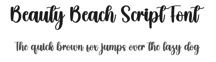 Beauty Beach Script Font by creativeletter — Script Handwritten Font