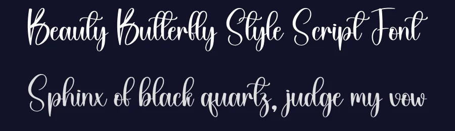 Beauty Butterfly Style Script Font by creativeletter — Script Handwritten Font — thumbnail 2