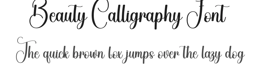 Beauty Calligraphy Font by andikastudio — Script Handwritten Font