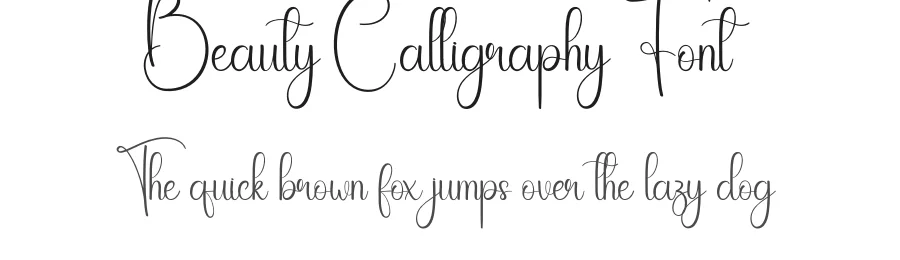 Beauty Calligraphy Font by creativeletter — Script Handwritten Font