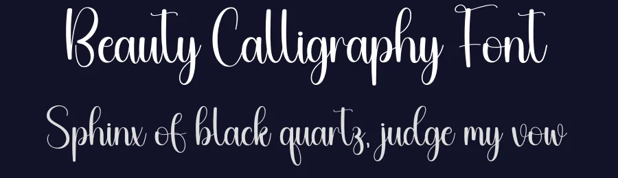 Beauty Calligraphy Font by creativeletter — Script Handwritten Font — thumbnail 2