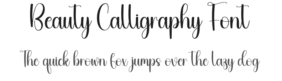 Beauty Calligraphy Font by creativeletter — Script Handwritten Font