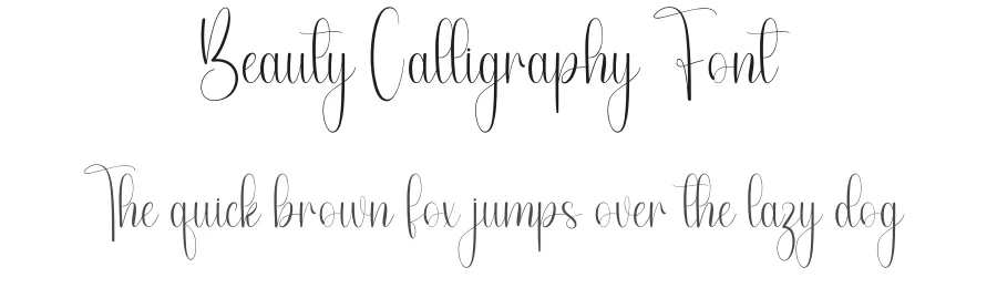 Beauty Calligraphy Font by andikastudio — Script Handwritten Font
