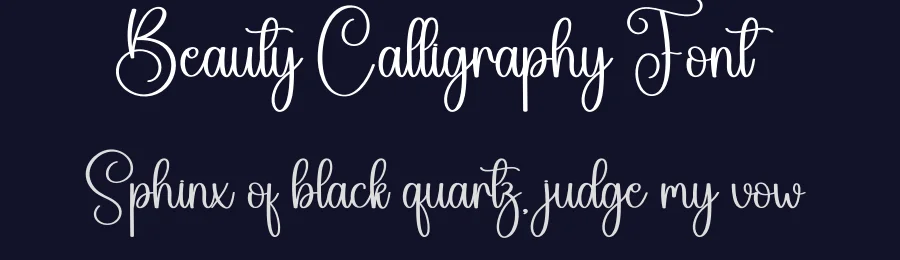 Beauty Calligraphy Font by creativeletter — Script Handwritten Font — thumbnail 2
