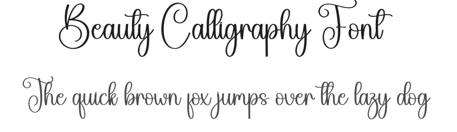 Beauty Calligraphy Font by creativeletter — Script Handwritten Font