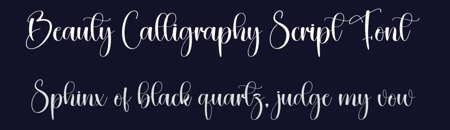 Beauty Calligraphy Script Font by creativeletter — Script Handwritten Font — thumbnail 2