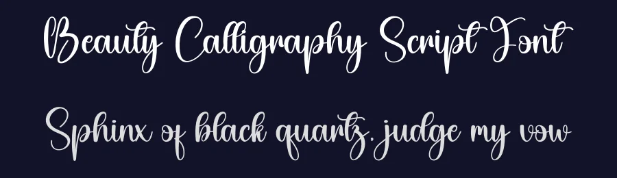 Beauty Calligraphy Script Font by creativeletter — Script Handwritten Font — thumbnail 2