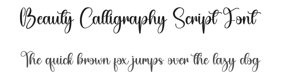 Beauty Calligraphy Script Font by creativeletter — Script Handwritten Font
