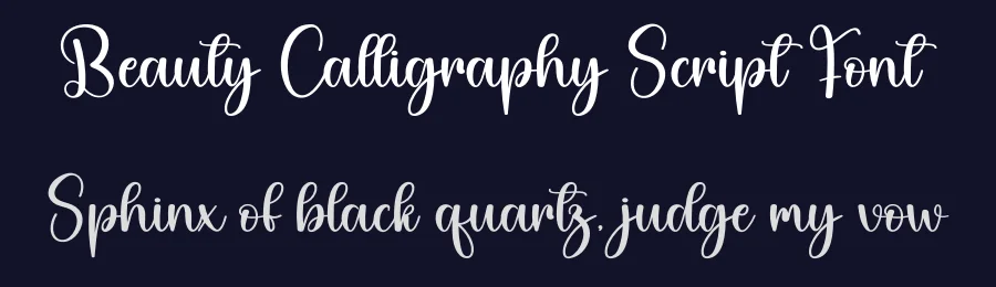 Beauty Calligraphy Script Font by creativeletter — Script Handwritten Font — thumbnail 2