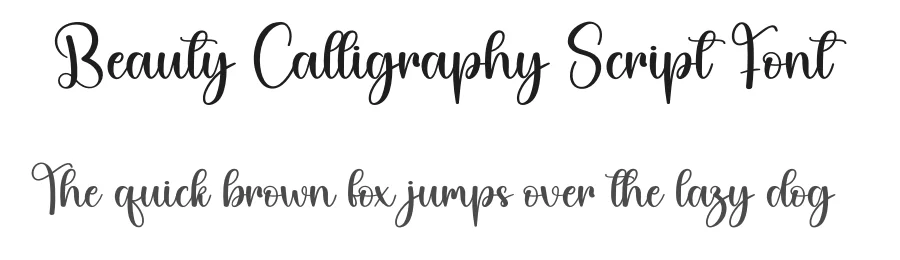 Beauty Calligraphy Script Font by creativeletter — Script Handwritten Font