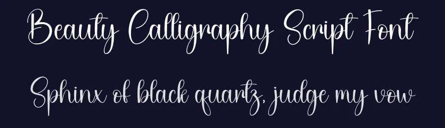Beauty Calligraphy Script Font by creativeletter — Script Handwritten Font — thumbnail 2