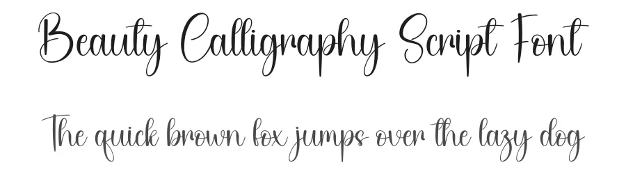 Beauty Calligraphy Script Font by creativeletter — Script Handwritten Font