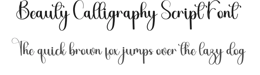 Beauty Calligraphy Script Font by freshtypeink — Script Handwritten Font