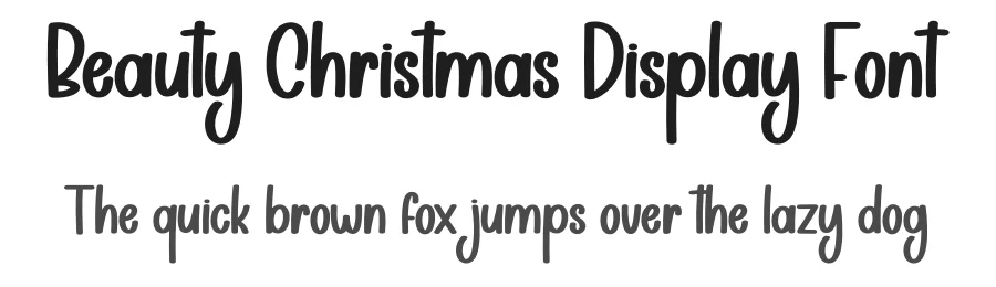 Beauty Christmas Display Font by creativeletter — Display Font