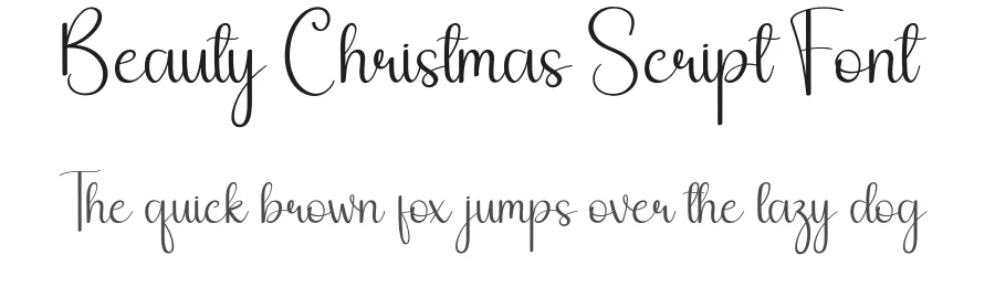 Beauty Christmas Script Font by andikastudio — Script Handwritten Font