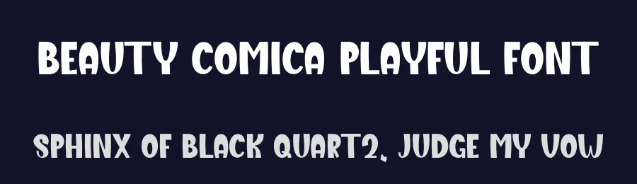 Beauty Comica Playful Font by freshtypeink — Display Font — thumbnail 2