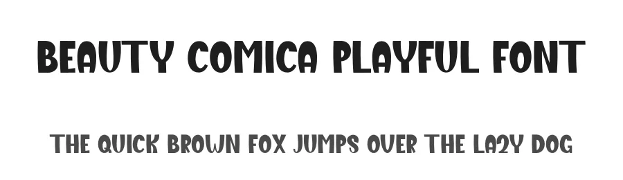 Beauty Comica Playful Font by freshtypeink — Display Font