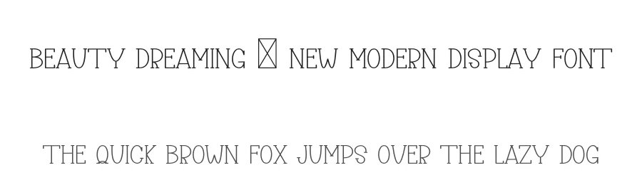 Beauty Dreaming – New Modern Display Font by freshtypeink — Display Font