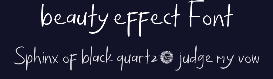 Beauty Effect Font by CalligraphyFonts.net — Decorative Font — thumbnail 2