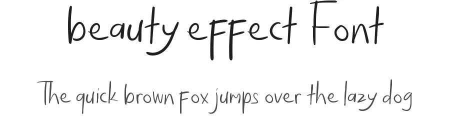 Beauty Effect Font by CalligraphyFonts.net — Decorative Font