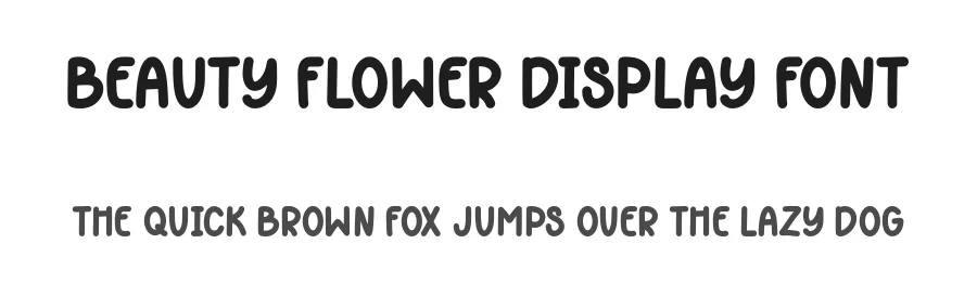 Beauty Flower Display Font by Craftedtype — Script Handwritten Font